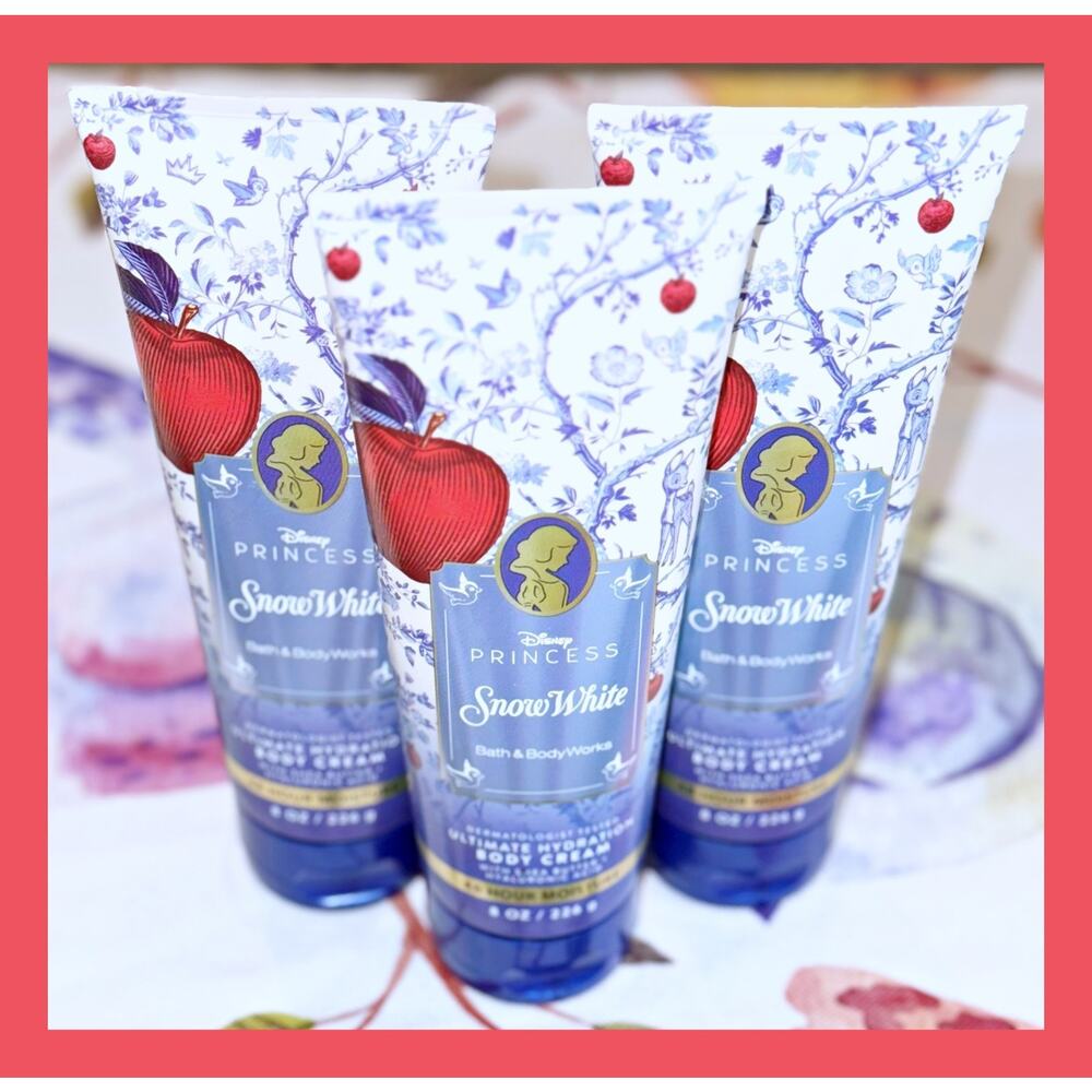 Bath & Body Works DISNEY PRINCESS Snow White Ultimate Hydration Body Cream x3
